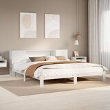 vidaXL Krevet s regalom z knjige bez madraca bijeli 180x200cm borovina Cijene