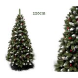  Umjetno božićno drvce – IZA s crvenim perlama – 220cm | shoptok.hr