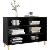  Komoda crna 103,5 x 35 x 70 cm od konstruiranog drva | shoptok.hr