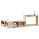  Noćni ormarić s radnim stolom 222x122x75 cm od masivne borovine | shoptok.hr