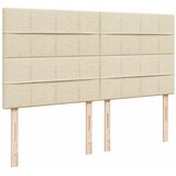  Krevet s oprugama i madracem krem 200 x 200 cm od tkanine | shoptok.hr