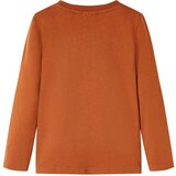  Dječja majica s dugim rukavima tamnonarančasta 128 | shoptok.hr