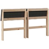  Tapecirani uzglavlje Sivo-smeđa 150 cm Čvrsto borovo drvo | shoptok.hr