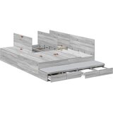  Krevet s ladicama Siva Sonoma 160 cm Konstruirano drvo | shoptok.hr