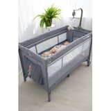 Freeon prijenosni krevetić Elephants s dvostrukim dnom gray 81514 | shoptok.hr