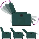  Električni naslonjač na podizanje tkanina tamnozeleni | shoptok.hr
