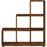  Regal za knjige u obliku stepenica boja hrasta 107 cm drveni | Eponuda.com