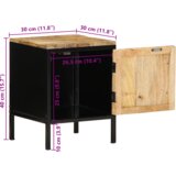  Noćni Ormari 2 pcs Smeđa i crna Standardne | shoptok.hr