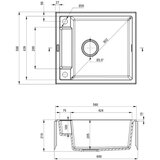 Deante granitno korito Magnetic ZRM G103 | Shoptok.si