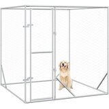  kavez za pse srebrni 2 x 2 x 2 m od pocinčanog čelika | Eponuda.com