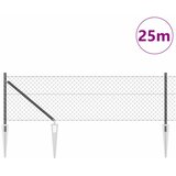  Zavareno žičano ograđivanje s bodljama 25 x 0,8 m Siva Mreža | shoptok.hr