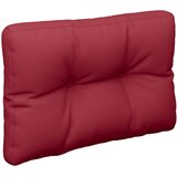  Jastuci za palete 2 kom boja vina od tkanine Crvena 50 x 50 x 12 cm | shoptok.hr