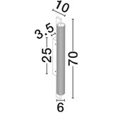 Nova Luce Mat črna aluminijasta LED zatemnitvena stenska svetilka Glovia – | Shoptok.si