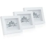 Everton, okvirji za slike, komplet treh okvirjev, pravokotni, 14 x 9 cm, mat, steklo