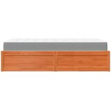 Krevet s madracem voštano smeđi 100x200 cm od masivne borovine | Eponuda.com