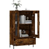  Visoka komoda boja hrasta 69,5 x 31 x 115 cm konstruirano drvo | shoptok.hr