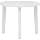 vidaXL Vrtna miza bela 89 cm plastika, (20625401) | Shoptok.si