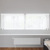 vidaXL Zavese z zavesami Bela 500x100cm Poliester | Shoptok.si