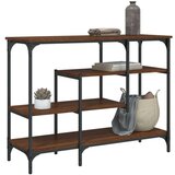  Konzolni stol s policama boja smeđeg hrasta 100 x 35 x 75 cm | shoptok.hr