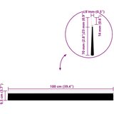  Samoljepljivi pečati za vrata 6 kom. 100 cm Aluminijski legura | shoptok.hr