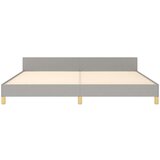  Za krevet s uzglavljem svjetlosivi 200x200 cm od tkanine | shoptok.hr