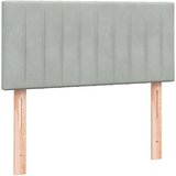  Box Spring krevet s madracem svijetlo sivi 80x210 cm baršun | shoptok.hr
