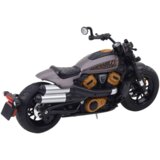 Metalni motor Chopper sa zvučnim i svjetlosnim efektima 1:12 - sivo/crni | shoptok.hr