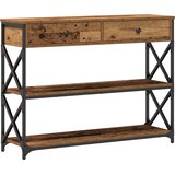 Konzolna stolica s ladicama Staro drvo 100 x 28 x 75 cm | shoptok.hr