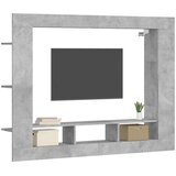 TV ormarić boja betona 152 x 22 x 113 cm od konstruiranog drva | shoptok.hr