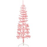  Tanka umjetna polovica božićnog drvca sa stalkom roza 120 cm | shoptok.hr
