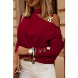 Fenzy Elegantna Majica S Asimetričnim Izrezom Mirabelle, Bordo Cijene