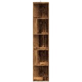  Kotna omarica starinski les 33x33x165 cm inženirski les, (5000152714) | Shoptok.si