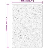  ISTAN visokih vlakana sjajni izgled antracit 200 x 280 cm | shoptok.hr