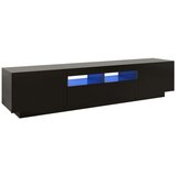 Furnova TV omarica z LED lučkami črna 180x35x40 cm, (21924219) | Shoptok.si
