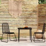  3-dijelni vrtni blagovaonski set crni | shoptok.hr