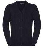 RUSSELL Men's classic and easy to care for, zipped sweater with neckline V R715M 50/50 50% Cotton 50% acrylic CottonBlend TM weave 12 275g | shoptok.hr
