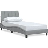  Okvir za krevet bez madraca Hanko svjetlosivi 90x190 cm od tkanine | shoptok.hr