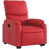  Naslonjač na podizanje od umjetne kože crveni | shoptok.hr