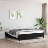 Maison Chic Posteljni okvir - Dvoposteljna postelja - Zakonska postelja brez vzmetnice črn 180x200 cm blago-J3829, (21767559) | Shoptok.si