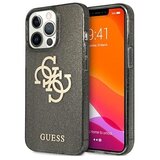 Guess GUHCP13LPCUGL4GBK big logo silikonski ovitek za iphone 13 pro - z zlatimi bleščicami Cene