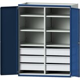 ANKE Omara za težka bremena JUMBO s predelno steno, 6 predalov po 180 mm, VxŠxG 1950 x 1484 x 690 mm | Shoptok.si