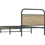  Okvir kreveta bez madraca dimljena boja hrasta 90x200 cm drveni | shoptok.hr