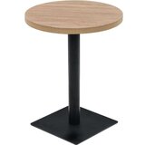  Stol za bistro od MDF-a i čelika 60 x 75 cm boja hrasta | shoptok.hr