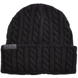 Urban Classics Cap with cable knitted black u