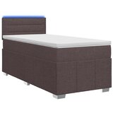  Boxspring krevet s madracem Tamno smeđa 90 x 200 cm Tkanina - Tamno smeđa 90 x 200 cm Dizajn linija | shoptok.hr