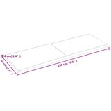  Zidna polica tamnosmeđa 180x60x(2-4) cm od obrađene hrastovine | shoptok.hr