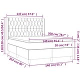  Krevet s oprugama i madracem ružičasti 140x200 cm baršunasti | shoptok.hr