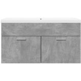vidaXL Kupaonski ormarić s ugrađenim umivaonikom siva boja betona | shoptok.hr