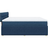 vidaXL Box spring postelja z vzmetnico modra 200x200 cm blago, (21308622) | Shoptok.si