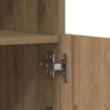  Sideboard s LED svjetlima u umjetničkom hrastu 41x37x67 cm | shoptok.hr